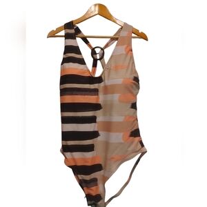 Mynah Womens One Piece Swimsuit Tummy Panel